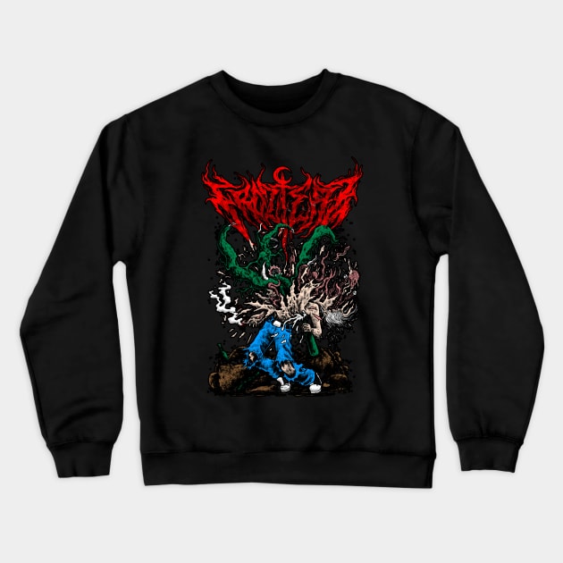 Death metal Indonesian Crewneck Sweatshirt by FROZTERZ Appareal